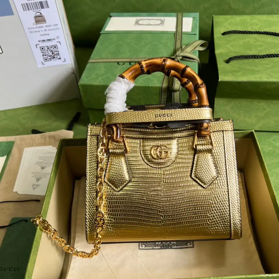 bag mini Gucci lizard Diana 0602